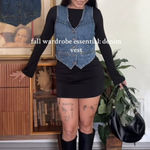 Boutique Denim Vest Photo 0