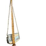 Vera Pelle  made in Italy gold Genuine Leather Shoulder Bag Gold Chain purse Photo 6