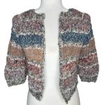 Byron Lars Tattered Loose Knit Cropped Cardigan S Sweater Shrug Anthropologie Photo 1