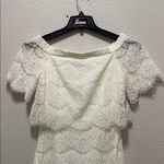 May & July Elegant White Lace Off-Shoulder Dress Photo 2