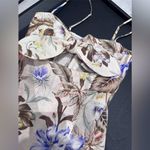 Zimmermann  Cream and Blue Floral Midi Dress Photo 4