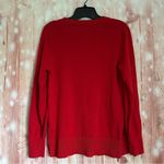 Time And Tru  Women's Red Long Sleeve Hearts Sweater Photo 7