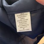 NWT Lelis Collection Women's Navy Blue Satin Lined V Neck Halter Dress Size S Photo 6