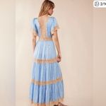 Spell Blue and Beige Lace Maxi Dres NWT Size M Photo 1