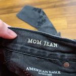 American Eagle Outfitters Black Embroidered Mom Jeans Womens Size 0 High Rise Photo 6