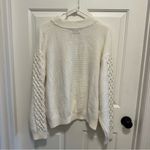Urban Outfitters  Cream Cableknit Sweater Size Large Photo 2