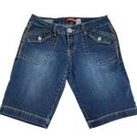 Union Bay Juniors 9 Bermuda Denim Jean Shorts Jorts Street Grunge Vtg Y2K 2000s Photo 0