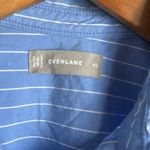 Everlane Blue & White Striped Relaxed Fit Button-Down Shirt XS Photo 7