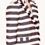 J Crew Collection Legion Stripe Cotton Blend Cropped Blazer Roll Sleever Sz 2 Blue Photo 1