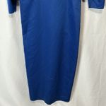 Vintage 80s/90s Sweetheart Column Dress & Puff Shoulder Jacket Set Two Piece Blue Size 6 Photo 2