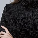 Pantology Black Persian Lamb Faux Fur Coat Jacket Photo 0