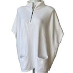 Anthropologie  Angela Quarter-Zip Poncho Pullover, Sz L Photo 6