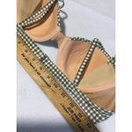 Bra Top Adjustable Strap Cottagecore Green White Women's‎ Size M Photo 3