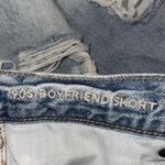 American Eagle  90s Boyfriend Distressed Denim Shorts Light Wash Women’s 12 Photo 6