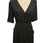 Lulus Farah Black Polka Dot Wrap Dress Photo 6