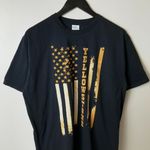 Urban Outfitters Yellowstone National Park T Shirt Classic Gold American Flag Graphic Tee Photo 7