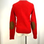 Ralph Lauren Crewneck Wool Pullover Sweater Elbow Patch Red Preppy Photo 8
