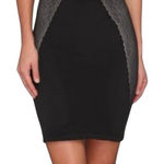 Assets Spanx Luxe Lean Lace Trim Mesh Overlay Shapewear Half Slip Skirt Medium Black Photo 0