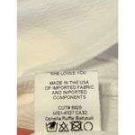 Show Me Your Mumu  Ophelia Ruffle Bodysuit Bone XS NWT Photo 6