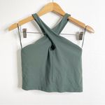 Lululemon Align Keyhole Halter Tank Top Green Crop Top Size 8 Photo 1