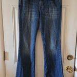Lucky Brand Leslie Sweet N Low Bootcut Jeans Womens Size 10/30 Blue Distressed Photo 0