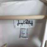 Joseph Ribkoff Dress Womens 14 White Sheath Grommet Neck Ruched Elegant Evening Photo 6