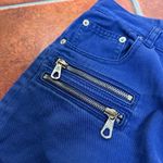 Izzue Zipper Detail Denim Shorts Size 29 Blue Photo 4
