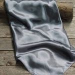 Wild Rag Scarf Solid Silver/Gray 35" X 35" Western Cowgirl Photo 0