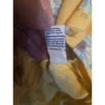 Sun Bay Yellow Floral Dress, Women's XL Vtg Print, Short Sleeve, Garden Party Photo 6