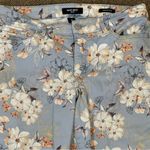 Nine West  GLORIA VANDERBILT floral capris size 10 blue cream Photo 9