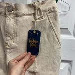 Indigo Rein NWT  Pleated Cream/Off White Denim Joggers Size 27/7 Photo 2