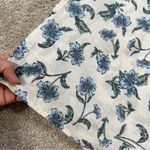 J. Crew Factory Women’s Sleeveless Ruffle Top Button Front Floral Cottagecore S White Photo 7