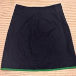 J.Crew NWT Skirt Womens 4 Pencil Lined Ribbon Trim Cotton Navy Career Preppy Photo 4