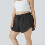Halara 2in1 Running Shorts Mid Rise Drawstring Mesh Contrast Black S(4-6) NWT Photo 5