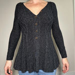 Style & Co . Minimalist Gray Button Up Long Sleeve Blouse Size XS Photo 0