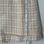 Shaun Justin Tan and Cream Tweed cuffed Y2K mini Shorts Photo 7