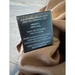 Black Swan Women's Tan Embroidered Sleeveless Mini Suede Floral Dress M Photo 8