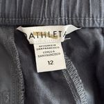 Athleta NWT Size 12 Voyager Short 100% Linen Granite Blue $79 - 586829 Photo 2