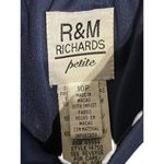 R & M Richards Vintage Petite 2-Piece Navy Blue Embellished Skirt & Top Size 10P Photo 6