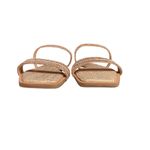 Jewel Badgley Mischka Anthropologie Helena Flat Sandal Size 8.5 Rose Gold NWB Pink Photo 4