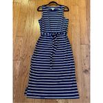 Time + Tru striped midi tie waist dress m Blue Size M Photo 4