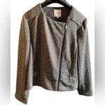 Catherine Malandrino  Runway Style Moto Jacket Blazer‎ Size XXL Grey Photo 4