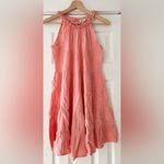 Elan  Coral Pleated Tiered Sundress Size‎ Small NWT 100 Percent Cotton Photo 1