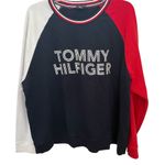 Tommy Hilfiger Women's 2XL Colorblock Crewneck Sweatshirt Multicolor Photo 0