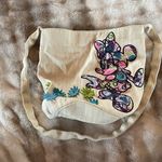 Disney Park Minnie Mouse CanvasTote Bag/Beach Bag/Purse 14x13, Beige Embroider Photo 0
