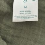 Kona Sol  Sage Green 100%‎ cotton button down Top cover up size M Photo 3