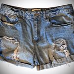 Forever 21 Blue Vintage-Inspired Jean Shorts Photo 0
