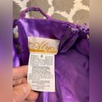 Purple Beaded Crop Top back cutouts side zip party event festival vintage Y2K 6 Photo 9