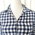 J.Crew blue and white check long sleeved shirt Size XS Photo 2