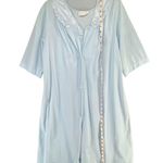Vassarette Vintage Robe Night Dress S Baby Blue Nylon Night Gown Grannycore USA Photo 11